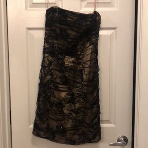 Ricki Freeman for Teri Jon Nites Strapless Sheath Cocktail Dress